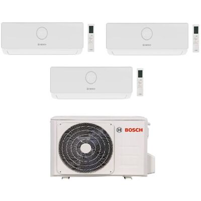 Climatisation tri split BOSCH 62 KW réversible + trois unités intérieures 2000W BOSCH R32 Blanc - Publicité Climatisation tri split BOSCH 62 KW réversible + trois unités intérieures 2000W BOSCH R32 Blanc - Publicité