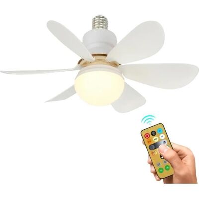 Ventilateur de Plafond - NOBRAND - Modèle avec Télécommande - 3 Vitesses - Lumière LED - Blanc Blanc - Publicité Ventilateur de Plafond - NOBRAND - Modèle avec Télécommande - 3 Vitesses - Lumière LED - Blanc Blanc - Publicité