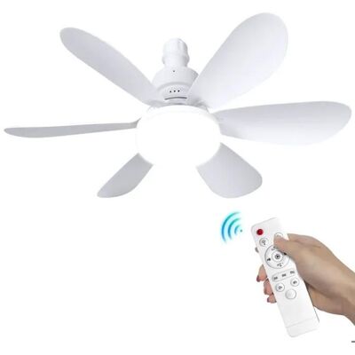 NOBRAND Ventilateur Plafond Avec TéLéCommande Plafonnier Led Ventilateur De Plafond Avec LumièRe Et TéLéCommande 3 Vitesses Pour Salon Blanc - Publicité NOBRAND Ventilateur Plafond Avec TéLéCommande Plafonnier Led Ventilateur De Plafond Avec LumièRe Et TéLéCommande 3 Vitesses Pour Salon Blanc - Publicité