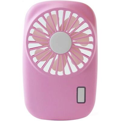 NOBRAND Mini ventilateur portable. Petit ventilateur personnel portable 2 vitesses de ventilation rechargeable par USB - rose. Publicité NOBRAND Mini ventilateur portable. Petit ventilateur personnel portable 2 vitesses de ventilation rechargeable par USB - rose. Publicité