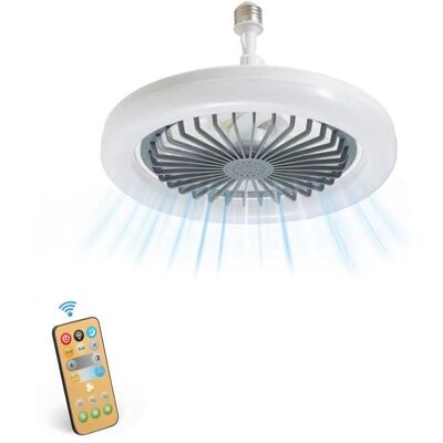 SODIAL Ventilateur à Douille de Lumière Multidirectionnelle avec Télécommande 10 Pouces Ventilateur Plafond à Visser dans Douille Lumière Blanc - Publicité SODIAL Ventilateur à Douille de Lumière Multidirectionnelle avec Télécommande 10 Pouces Ventilateur Plafond à Visser dans Douille Lumière Blanc - Publicité