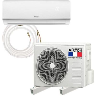 Pack Climatiseur réversible AIRTON - A Poser Soi-même - 5270W - Readyclim 4M - Support Sol - 409732SS Blanc - Publicité Pack Climatiseur réversible AIRTON - A Poser Soi-même - 5270W - Readyclim 4M - Support Sol - 409732SS Blanc - Publicité