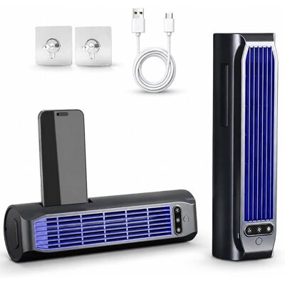 JUPPRO Climatiseur Portable Ventilateur Tour À 3 Vitesses Réglables Chargement USB Silencieux Et Doté Décrans LED Pour Chambre(Gris) Gris - Publicité JUPPRO Climatiseur Portable Ventilateur Tour À 3 Vitesses Réglables Chargement USB Silencieux Et Doté Décrans LED Pour Chambre(Gris) Gris - Publicité