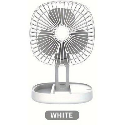 NOBRAND 1pc Ventilateur Sur Pied Portable - Ventilateur De Bureau Pliable Pliable Utilise Une Batterie Rechargeable De 1200 MAh Gris - Publicité NOBRAND 1pc Ventilateur Sur Pied Portable - Ventilateur De Bureau Pliable Pliable Utilise Une Batterie Rechargeable De 1200 MAh Gris - Publicité