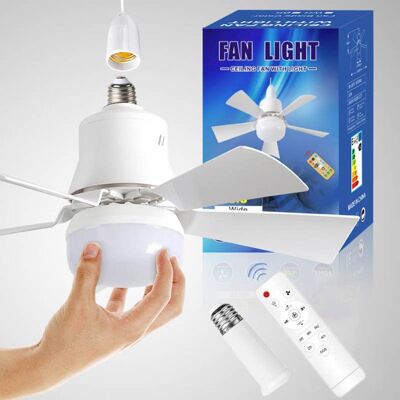 NOBRAND Ventilateur de plafond à cinq pales E27 à visser avec pales amovibles + tige dextension 40W Blanc Blanc - Publicité NOBRAND Ventilateur de plafond à cinq pales E27 à visser avec pales amovibles + tige dextension 40W Blanc Blanc - Publicité
