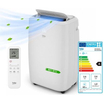 Beko Climatiseur Mobile Connecté - 9000 Btu - Wi-fi & Commandes Vocales - Publicité Beko Climatiseur Mobile Connecté - 9000 Btu - Wi-fi & Commandes Vocales - Publicité