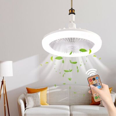 NOBRAND Ventilateur de plafond LED avec lumièresventilateur de plafond 30 W avec télécommande plafonnier LED à intensité variable Blanc - Publicité NOBRAND Ventilateur de plafond LED avec lumièresventilateur de plafond 30 W avec télécommande plafonnier LED à intensité variable Blanc - Publicité