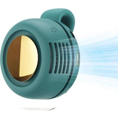 NOBRAND Mini ventilateur portable universel. Ventilateur de poche rechargeable par USB. Design suspendu original (vert). Vert - Publicité NOBRAND Mini ventilateur portable universel. Ventilateur de poche rechargeable par USB. Design suspendu original (vert). Vert - Publicité