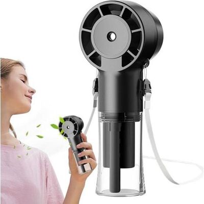 NOBRAND Ventilateur portable ventilateur brumisateur rechargeable rafraîchisseur dair adapté aux activités de plein - Publicité NOBRAND Ventilateur portable ventilateur brumisateur rechargeable rafraîchisseur dair adapté aux activités de plein - Publicité