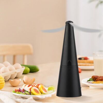 Ventilateur de Table - NOBRAND - Anti Mouche - Rechargeable - 2 Vitesses - Noir Noir - Publicité Ventilateur de Table - NOBRAND - Anti Mouche - Rechargeable - 2 Vitesses - Noir Noir - Publicité