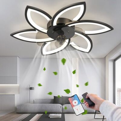 NOBRAND Ventilateur de plafond moderne avec lumière LED dimmable télécommande et appli silencieux idéal salon/chambre - Publicité NOBRAND Ventilateur de plafond moderne avec lumière LED dimmable télécommande et appli silencieux idéal salon/chambre - Publicité