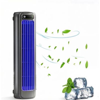 UVERBON Ventilateur tour USB rechargeable portable|Batterie 2000mAh 6-8h autonomie 3 vitesses mural/bureau silencieux Gris - Publicité UVERBON Ventilateur tour USB rechargeable portable|Batterie 2000mAh 6-8h autonomie 3 vitesses mural/bureau silencieux Gris - Publicité