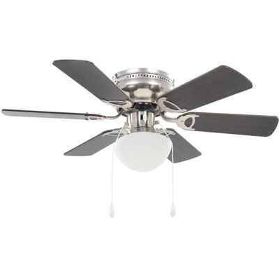 Ventilateur de plafond orné avec lumière 82 cm - vidaXL - marron foncé 239vbc18l Marron - Publicité Ventilateur de plafond orné avec lumière 82 cm - vidaXL - marron foncé 239vbc18l Marron - Publicité