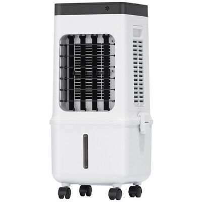 NOBRAND Climatiseur évaporatif mobile blanc compact avec télécommande ventilateur rafraîchisseur domestique à réservoir deau et roulettes - Publicité NOBRAND Climatiseur évaporatif mobile blanc compact avec télécommande ventilateur rafraîchisseur domestique à réservoir deau et roulettes - Publicité