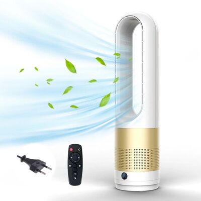 UVERBON Ventilateur sans pales - Multicolore - 18 pouces - Télécommande - Silencieux - Minuterie 8H - Publicité UVERBON Ventilateur sans pales - Multicolore - 18 pouces - Télécommande - Silencieux - Minuterie 8H - Publicité