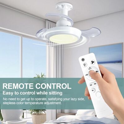 UVERBON Ventilateur de Plafond avec Lumière et Telecommande 42CM 33W Petit Dimmable Ventilateur LED avec Douille E27 3 Vitesses Minuterie Blanc - Publicité UVERBON Ventilateur de Plafond avec Lumière et Telecommande 42CM 33W Petit Dimmable Ventilateur LED avec Douille E27 3 Vitesses Minuterie Blanc - Publicité
