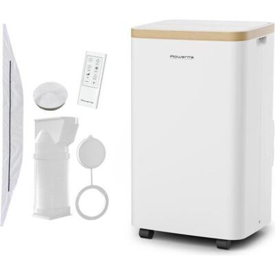 ROWENTA AU5610F0 Turbo Eco Sense Climatiseur portable 11000 BTU Refroidissement puissant Compact Fonction éco Blanc - Publicité ROWENTA AU5610F0 Turbo Eco Sense Climatiseur portable 11000 BTU Refroidissement puissant Compact Fonction éco Blanc - Publicité