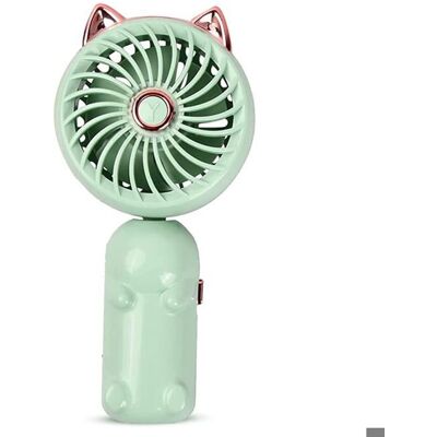 SODIAL Ventilateur Portable avec Oreilles de Chat Mini Ventilateur avec Batterie Rechargeable USB Petit Ventilateur Pliable (Vert) Vert - Publicité SODIAL Ventilateur Portable avec Oreilles de Chat Mini Ventilateur avec Batterie Rechargeable USB Petit Ventilateur Pliable (Vert) Vert - Publicité