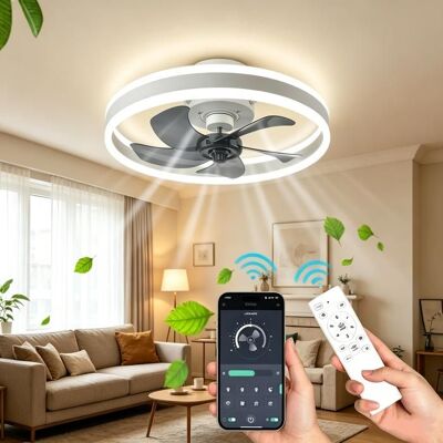 UVERBON Ventilateurs de Plafond avec Lumières et Télécommande - 6 vitesses - Minuterie - Silencieux - 5 pales feuilles Noir - Publicité UVERBON Ventilateurs de Plafond avec Lumières et Télécommande - 6 vitesses - Minuterie - Silencieux - 5 pales feuilles Noir - Publicité