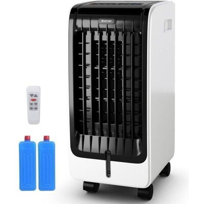 Rafraîchisseur d’Air 6L 4 en 1 COSTWAY-Climatiseur MobileVentilateur 75W-Télécommande-Minuterie 8H-3 Vitesse-32x25x57 cm-Ecran LCD Blanc - Publicité Rafraîchisseur d’Air 6L 4 en 1 COSTWAY-Climatiseur MobileVentilateur 75W-Télécommande-Minuterie 8H-3 Vitesse-32x25x57 cm-Ecran LCD Blanc - Publicité