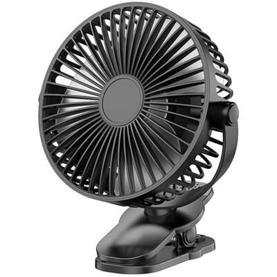 Ventilateur de bureau à clipser - NOBRAND - Portable USB - 3 vitesses - Rechargeable USB - Ultra silencieux Noir - Publicité Ventilateur de bureau à clipser - NOBRAND - Portable USB - 3 vitesses - Rechargeable USB - Ultra silencieux Noir - Publicité