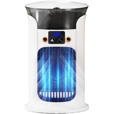 FRAVONIX Climatiseur portable de bureau Mini climatiseur portable USB Ventilateur de refroidissement. Table (Gris) - Publicité FRAVONIX Climatiseur portable de bureau Mini climatiseur portable USB Ventilateur de refroidissement. Table (Gris) - Publicité