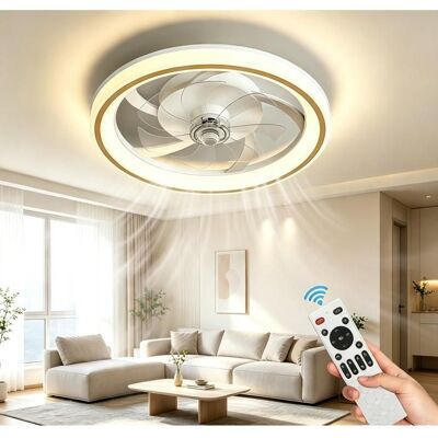UVERBON Ventilateur de plafond à LED 6 Vitesse Fan Silencieux avec Dimmable Eclairage 3 Couleurs Ø 48 cm Minuterie Réversible Télécommande Gris - Publicité UVERBON Ventilateur de plafond à LED 6 Vitesse Fan Silencieux avec Dimmable Eclairage 3 Couleurs Ø 48 cm Minuterie Réversible Télécommande Gris - Publicité