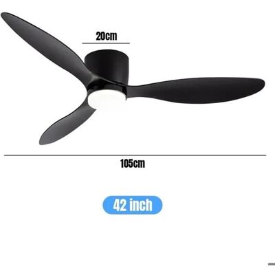 NOBRAND Ventilateur plafond - - Modèle Silencieux - 107CM - 6 Vitesses - Télécommande LED - Publicité NOBRAND Ventilateur plafond - - Modèle Silencieux - 107CM - 6 Vitesses - Télécommande LED - Publicité