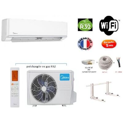 Climatiseur réversible Mono-split - MIDEA - ARUM - 3500W - WIFI INTEGRE - Silencieux 22 dB(A) Blanc - Publicité Climatiseur réversible Mono-split - MIDEA - ARUM - 3500W - WIFI INTEGRE - Silencieux 22 dB(A) Blanc - Publicité