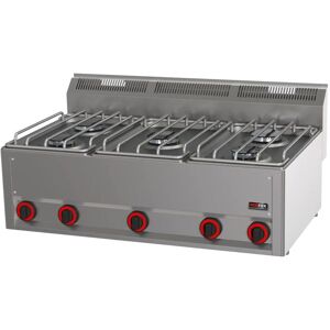 Fourneau à gaz 5x brûleur sans soubassement SP 90/5 GL - Redfox Gris - Publicité Fourneau à gaz 5x brûleur sans soubassement SP 90/5 GL - Redfox Gris - Publicité