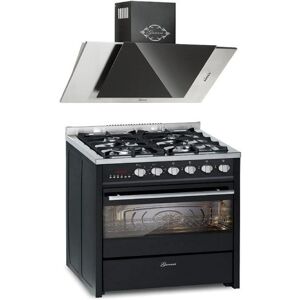 Cuisinière à gaz - GURARI - GCH E 610 BL+GCH S 482 60 IS - Four électrique 60 L - Laqué noir - 60 cm Noir - Publicité Cuisinière à gaz - GURARI - GCH E 610 BL+GCH S 482 60 IS - Four électrique 60 L - Laqué noir - 60 cm Noir - Publicité