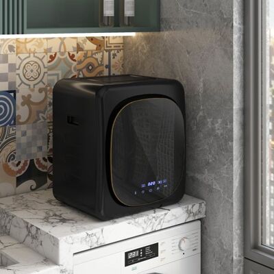 Generic Mini-sèche-linge dune capacité de 4kg avec écran tactile LED 60°C 800W sèche-linge mural autoportant à évacuation noir Noir - Publicité Generic Mini-sèche-linge dune capacité de 4kg avec écran tactile LED 60°C 800W sèche-linge mural autoportant à évacuation noir Noir - Publicité