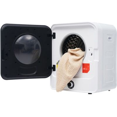 DANTEF Sèche-linge Compact 4.5kg Évacuation 830W Sèche-linge Portable avec 5 Programmes Multi-filtration Anti-surchauffe Blanc - Publicité DANTEF Sèche-linge Compact 4.5kg Évacuation 830W Sèche-linge Portable avec 5 Programmes Multi-filtration Anti-surchauffe Blanc - Publicité