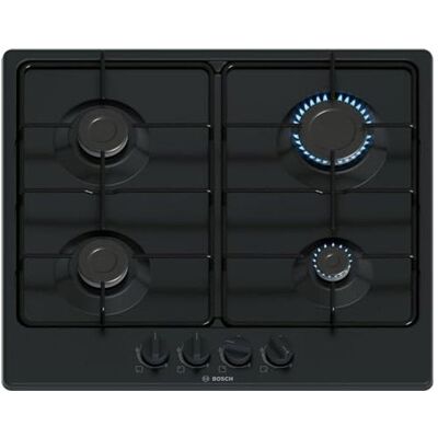 Bosch PGP6B6K80 - Noir - Plaque de cuisson à gaz - Publicité Bosch PGP6B6K80 - Noir - Plaque de cuisson à gaz - Publicité