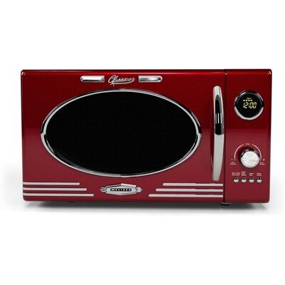 Melissa 16330129 - Micro-ondes avec gril - 23L - 800W - Rouge métallisé Rouge - Publicité Melissa 16330129 - Micro-ondes avec gril - 23L - 800W - Rouge métallisé Rouge - Publicité