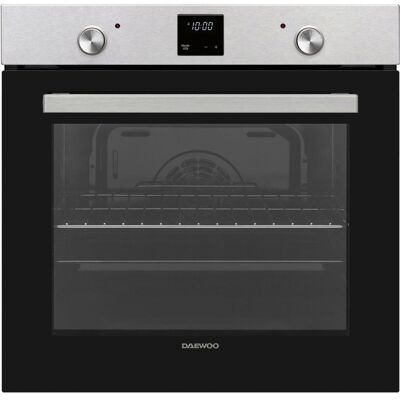Four encastrable - Pyrolyse - Chaleur pulsée - DAEWOO - BO7PR28MINM - Inox - Porte froide - 595 x 575 x 595 cm Gris - Publicité Four encastrable - Pyrolyse - Chaleur pulsée - DAEWOO - BO7PR28MINM - Inox - Porte froide - 595 x 575 x 595 cm Gris - Publicité