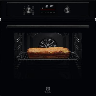 Four Encastrable Pyrolyse Electrolux - 25 recettes préprogrammées - Porte Froide - Classe A+ - Noir - EOH4P46BK Noir - Publicité Four Encastrable Pyrolyse Electrolux - 25 recettes préprogrammées - Porte Froide - Classe A+ - Noir - EOH4P46BK Noir - Publicité