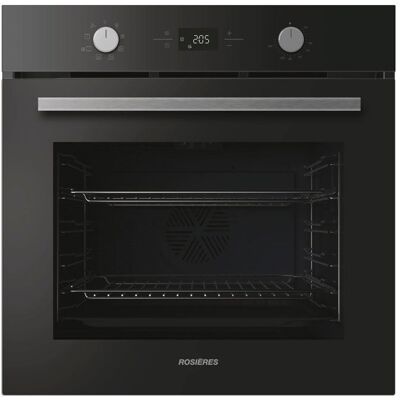Four catalyse - ROSIERES RO6 T3T1CTB1 - Chaleur tournante - Noir et Inox - 78L Noir - Publicité Four catalyse - ROSIERES RO6 T3T1CTB1 - Chaleur tournante - Noir et Inox - 78L Noir - Publicité