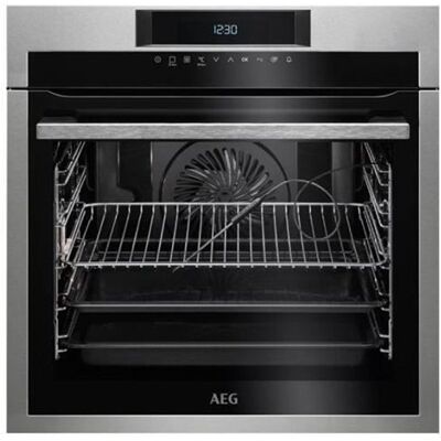 Four - AEG - BPE742320M - 56 cm - Auto-nettoyant - Classe A+ Gris - Publicité Four - AEG - BPE742320M - 56 cm - Auto-nettoyant - Classe A+ Gris - Publicité