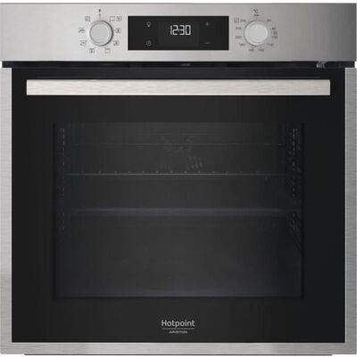 Four encastrable - Pyrolyse hydrolyse - Chaleur tournante - HOTPOINT - HAO5540PX - Inox - 71 L - A++ Gris - Publicité Four encastrable - Pyrolyse hydrolyse - Chaleur tournante - HOTPOINT - HAO5540PX - Inox - 71 L - A++ Gris - Publicité