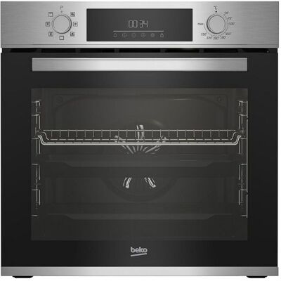 Four encastrable - BEKO - BBIM12300X - 72 L - 8 fonctions cuisson - Nettoyage vapeur SteamShine Noir - Publicité Four encastrable - BEKO - BBIM12300X - 72 L - 8 fonctions cuisson - Nettoyage vapeur SteamShine Noir - Publicité