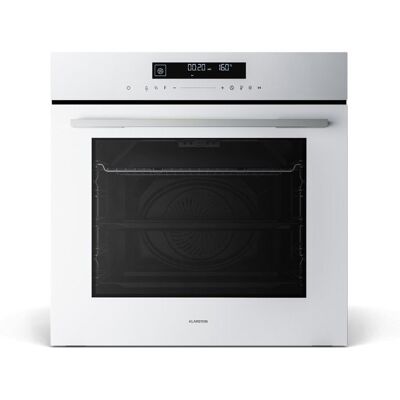 Four encastrable électrique - Klarstein - 74L - 13 modes de cuisson - Classe A+ - Commandes tactiles - Nettoyage facile Blanc - Publicité Four encastrable électrique - Klarstein - 74L - 13 modes de cuisson - Classe A+ - Commandes tactiles - Nettoyage facile Blanc - Publicité