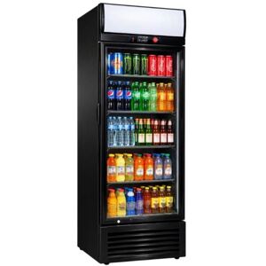 PESAGE MB Armoire à boissons 350L - 1 porte vitrée - noir - canopy éclairé - froid +2/+8°C - 4 grilles réglables Noir - Publicité PESAGE MB Armoire à boissons 350L - 1 porte vitrée - noir - canopy éclairé - froid +2/+8°C - 4 grilles réglables Noir - Publicité