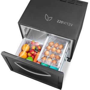 SMAD Réfrigérateur à Tiroir-50L-12V/220V-Mini Frigo Encastrable-LED-Peut être utilisé indépendamment ou intégré. Noir - Publicité SMAD Réfrigérateur à Tiroir-50L-12V/220V-Mini Frigo Encastrable-LED-Peut être utilisé indépendamment ou intégré. Noir - Publicité