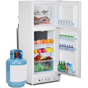 Réfrigérateur à Gaz-Smad-185L-12V/220V/GPL-Réfrigérateur Congélateur-Porte Réversible-Blanc Blanc - Publicité Réfrigérateur à Gaz-Smad-185L-12V/220V/GPL-Réfrigérateur Congélateur-Porte Réversible-Blanc Blanc - Publicité