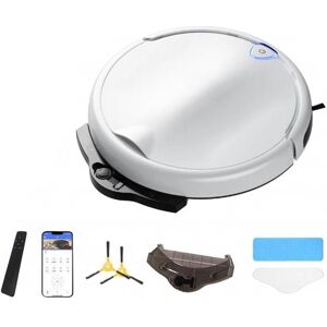 AIORBER Robot Aspirateur Laveur Intelligent Automatique Grande Capacité dEau Nettoyage Sec et Humide Maison Sols Auto-Lavage blanc Blanc - Publicité AIORBER Robot Aspirateur Laveur Intelligent Automatique Grande Capacité dEau Nettoyage Sec et Humide Maison Sols Auto-Lavage blanc Blanc - Publicité