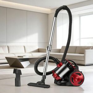 PRUMYA Aspirateur traîneau sans sac Aspirateur sans sac 2000 W aspirateur filaire pour sols durs tapis et poils danimaux 4.5M-1.5L Rouge - Publicité PRUMYA Aspirateur traîneau sans sac Aspirateur sans sac 2000 W aspirateur filaire pour sols durs tapis et poils danimaux 4.5M-1.5L Rouge - Publicité