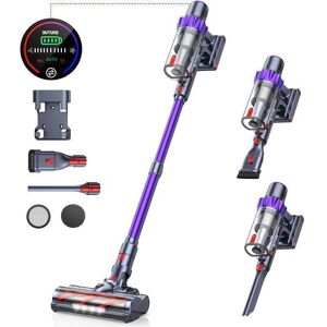 BUTURE Aspirateur Balai sans Fil 550W/56Kpa 65Mins Aspirateur sans Fil Puissant Anti-étranglement pour TapisSols DursPoils danimaux Violet - Publicité BUTURE Aspirateur Balai sans Fil 550W/56Kpa 65Mins Aspirateur sans Fil Puissant Anti-étranglement pour TapisSols DursPoils danimaux Violet - Publicité