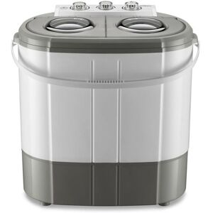 Wiltec Mini machine à laver et sèche-linge – 60 x 36 x 60 cm – Capacité de lavage de 3 kg/d’essorage de 2 kg – 230/135 W – Lave-ling Gris - Publicité Wiltec Mini machine à laver et sèche-linge – 60 x 36 x 60 cm – Capacité de lavage de 3 kg/d’essorage de 2 kg – 230/135 W – Lave-ling Gris - Publicité