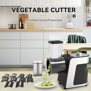 UVERBON Coupe-légumes électrique 5 en 1 - 5 lames - rape a legumes electrique - 1000W - Démarrage en un clic - râpe électrique - Carottes Noir - Publicité UVERBON Coupe-légumes électrique 5 en 1 - 5 lames - rape a legumes electrique - 1000W - Démarrage en un clic - râpe électrique - Carottes Noir - Publicité